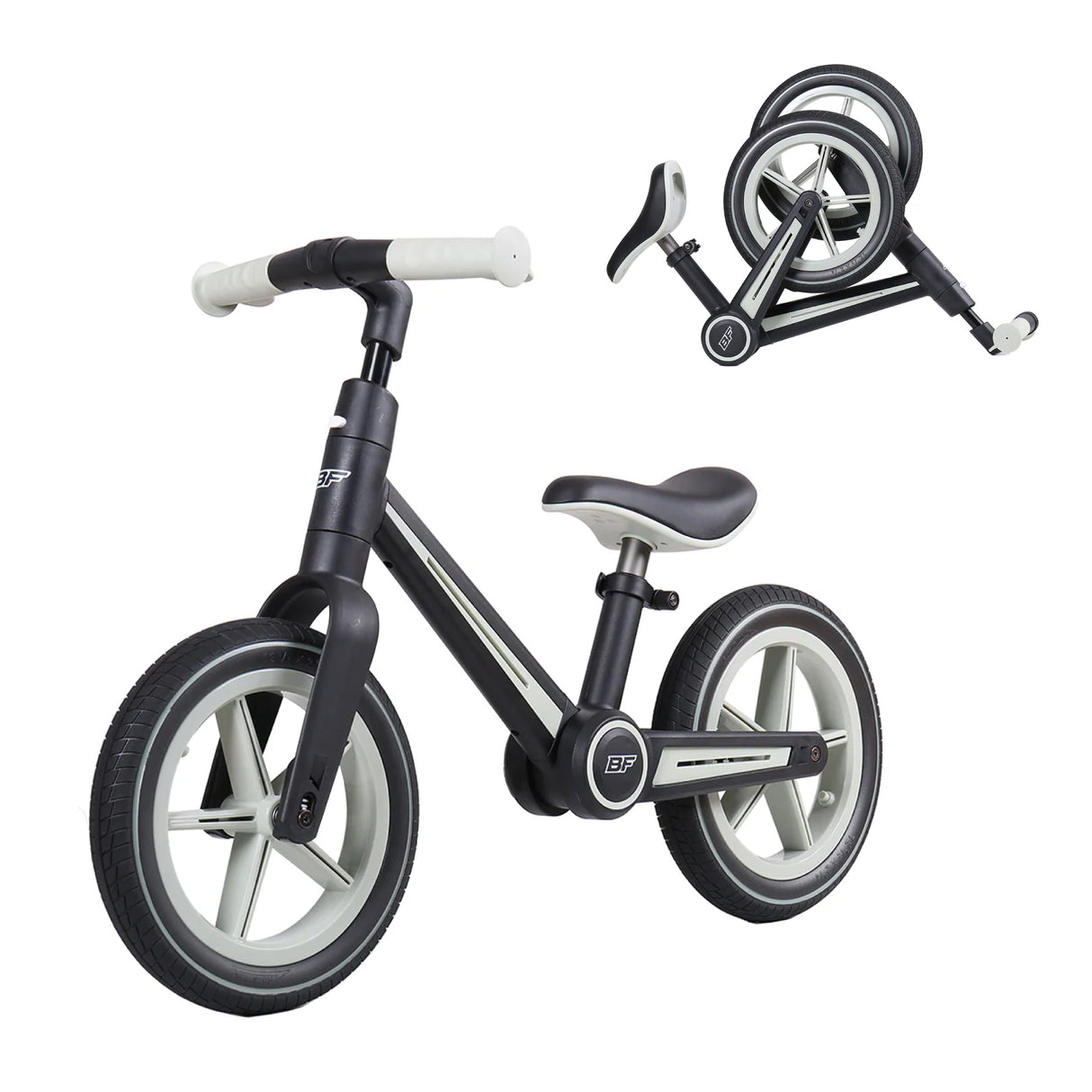 Be Fun Wheels Foldable Children's Balance Bike - Everglade Grey