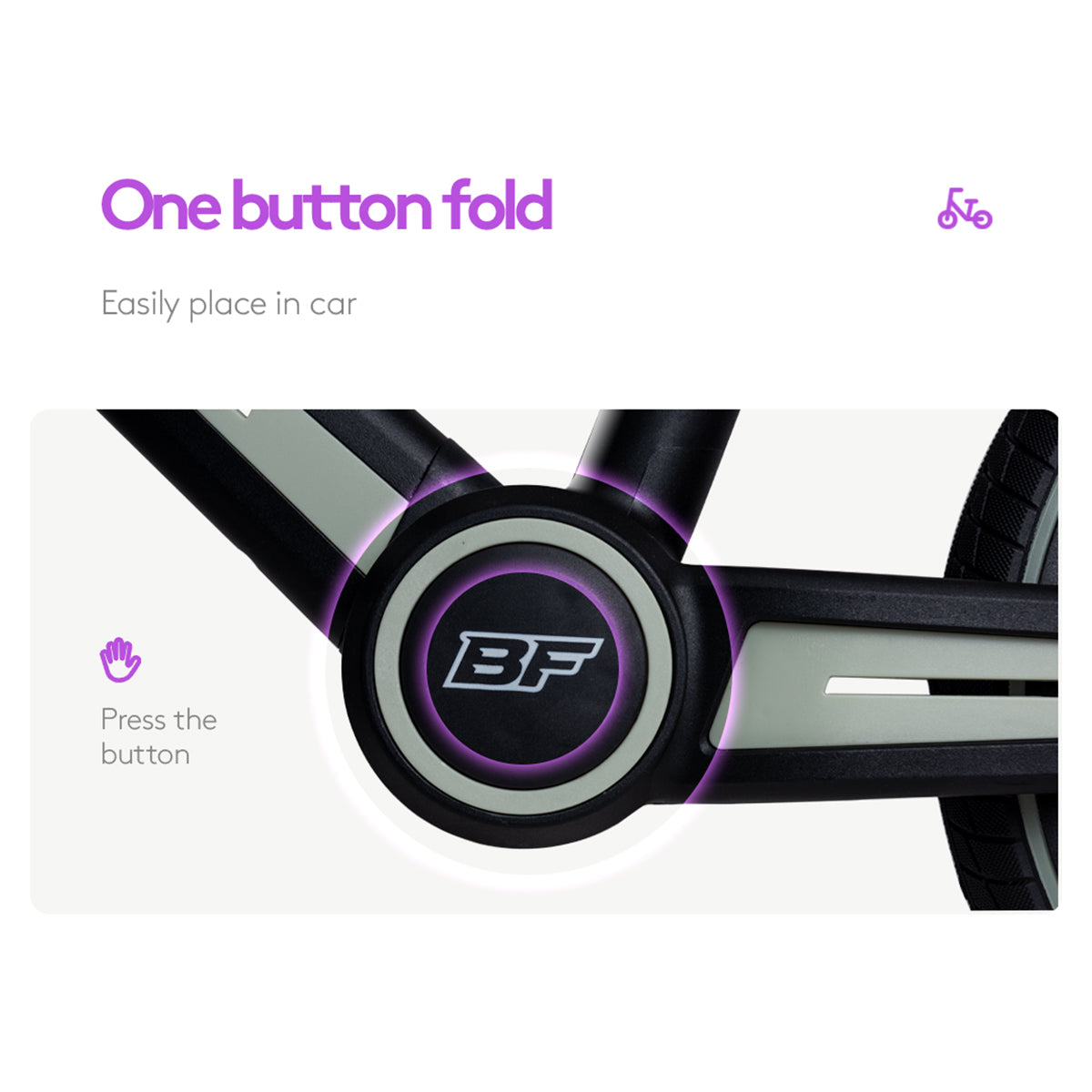 Be Fun Wheels Foldable Children's Balance Bike - Blossom Pink