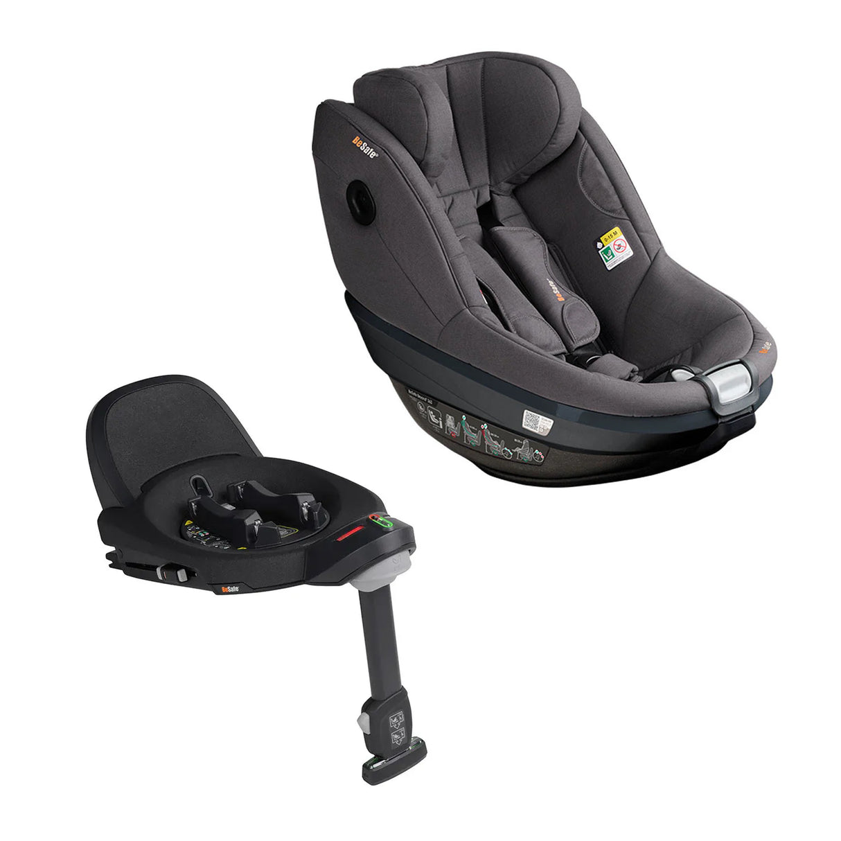 BeSafe Beyond 2 360 Car Seat - Dark Grey Melange