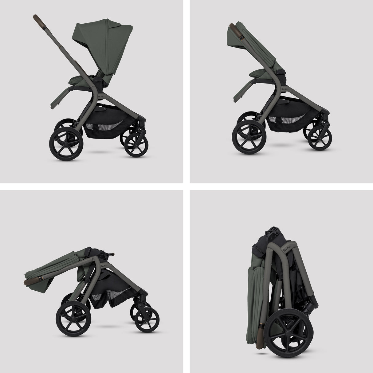 Silver Cross Breez Ultimate Travel System with Glide Plus 360 and ISOFIX Base - Pewter