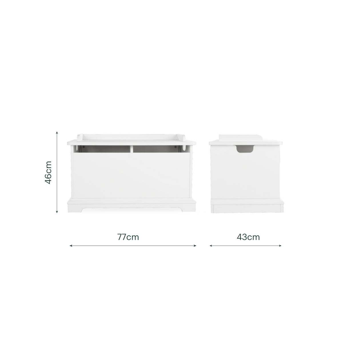 CuddleCo Beaumont Toy Storage Box - White