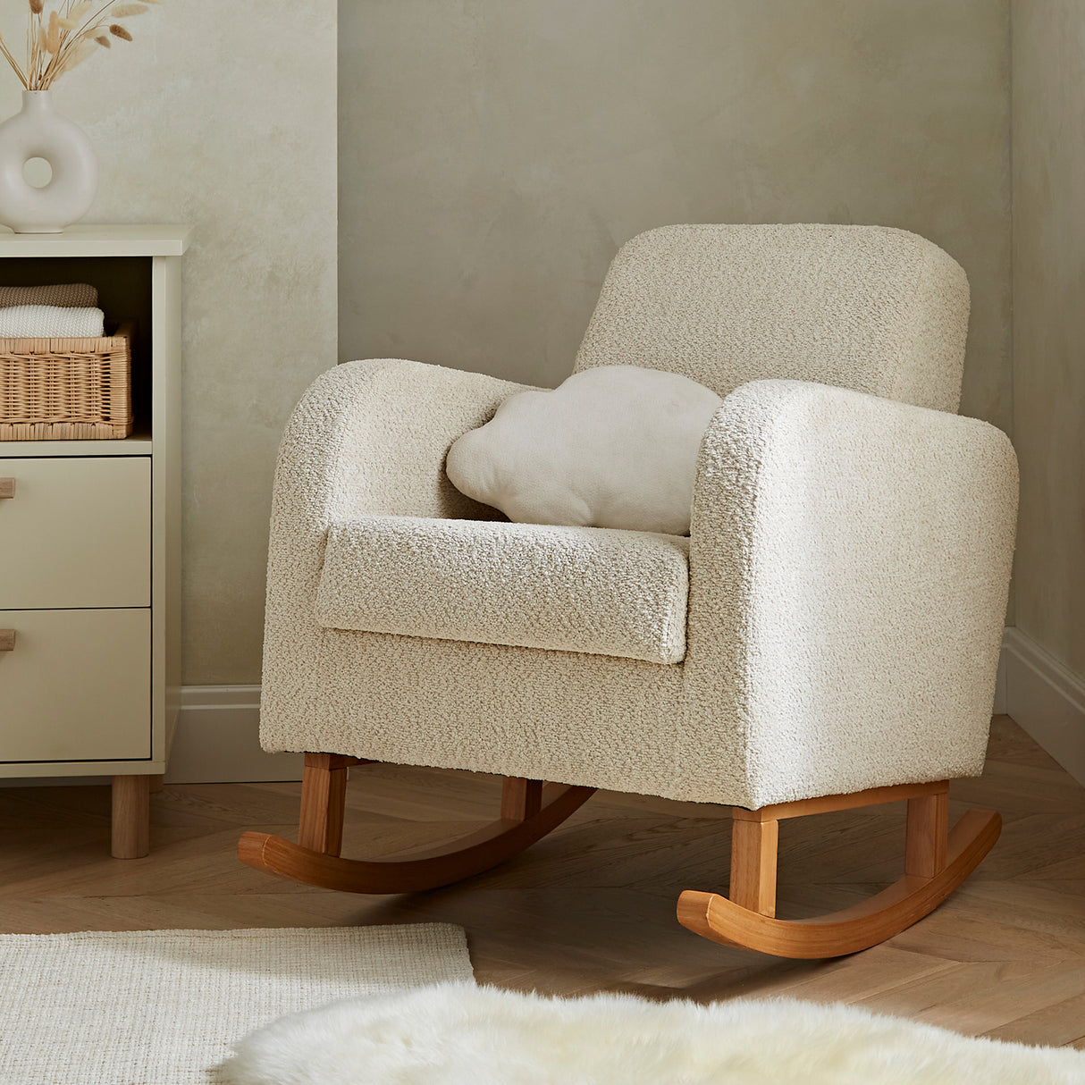 Cuddle Co Etta Nursing Chair - Boucle Mushroom