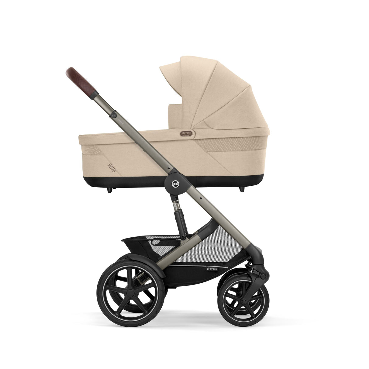 Cybex Talos S Lux Carrycot Travel System with Cloud T Car Seat & ISOFIX Base - Almond Beige