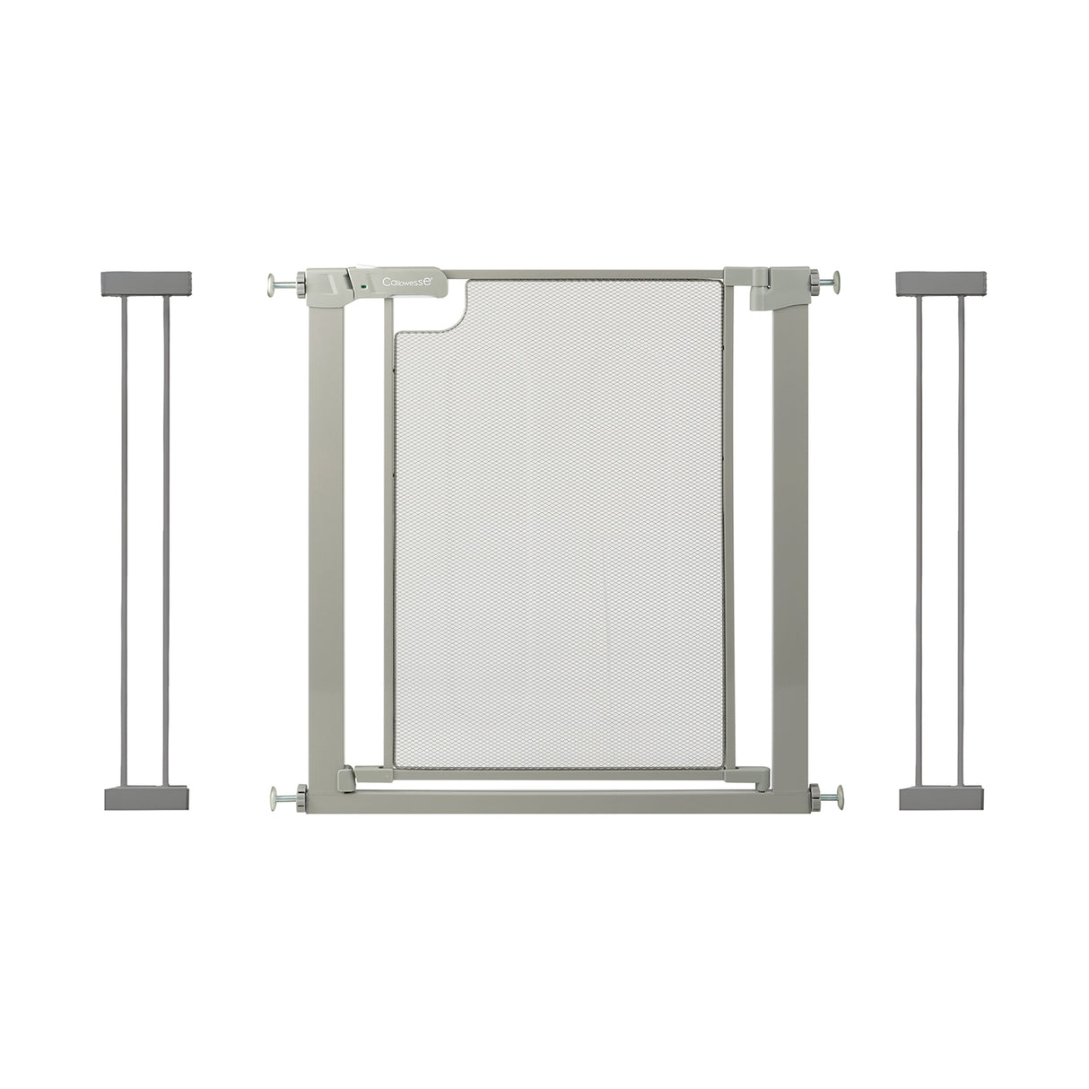 Callowesse Metal Mesh Baby Stair Gate - Ash Grey