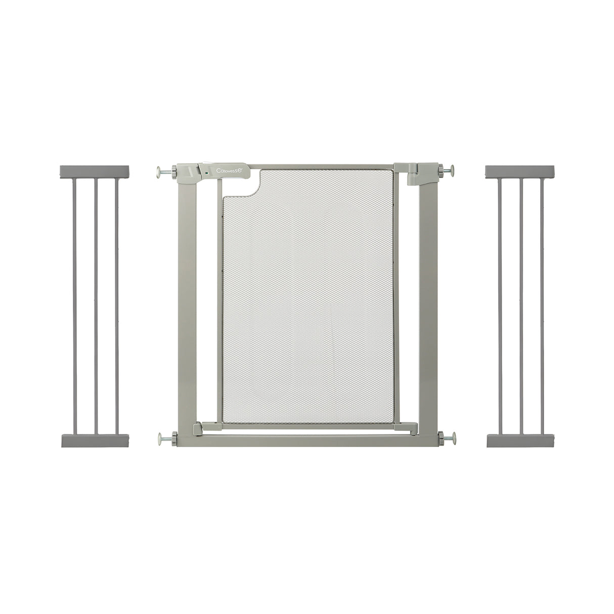 Callowesse Metal Mesh Baby Stair Gate - Ash Grey