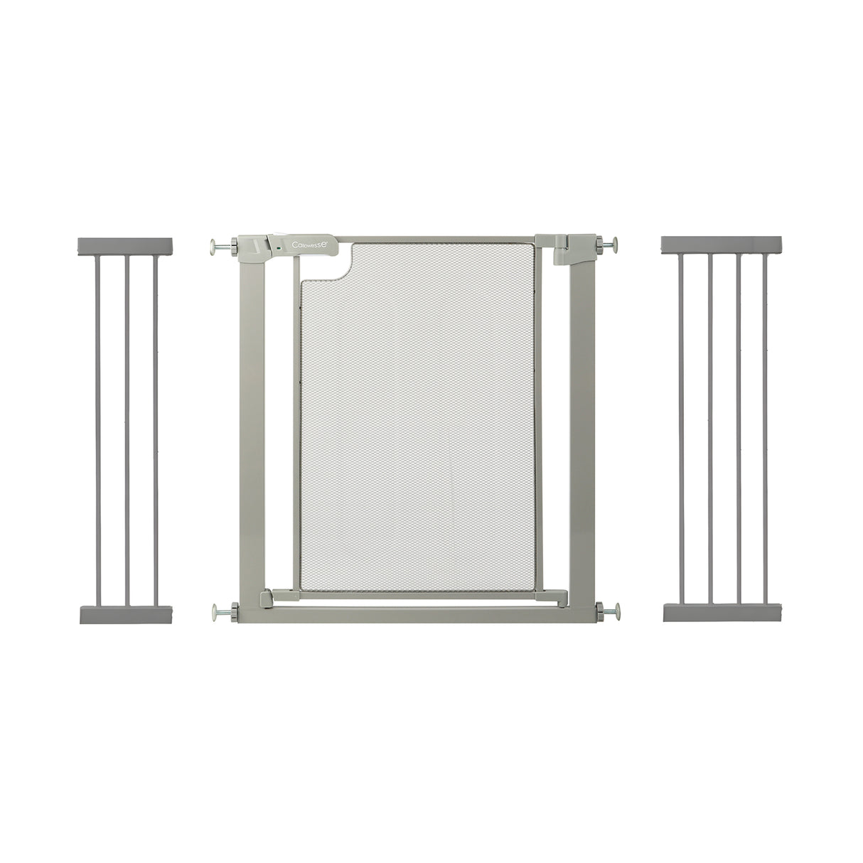 Callowesse Metal Mesh Baby Stair Gate - Ash Grey