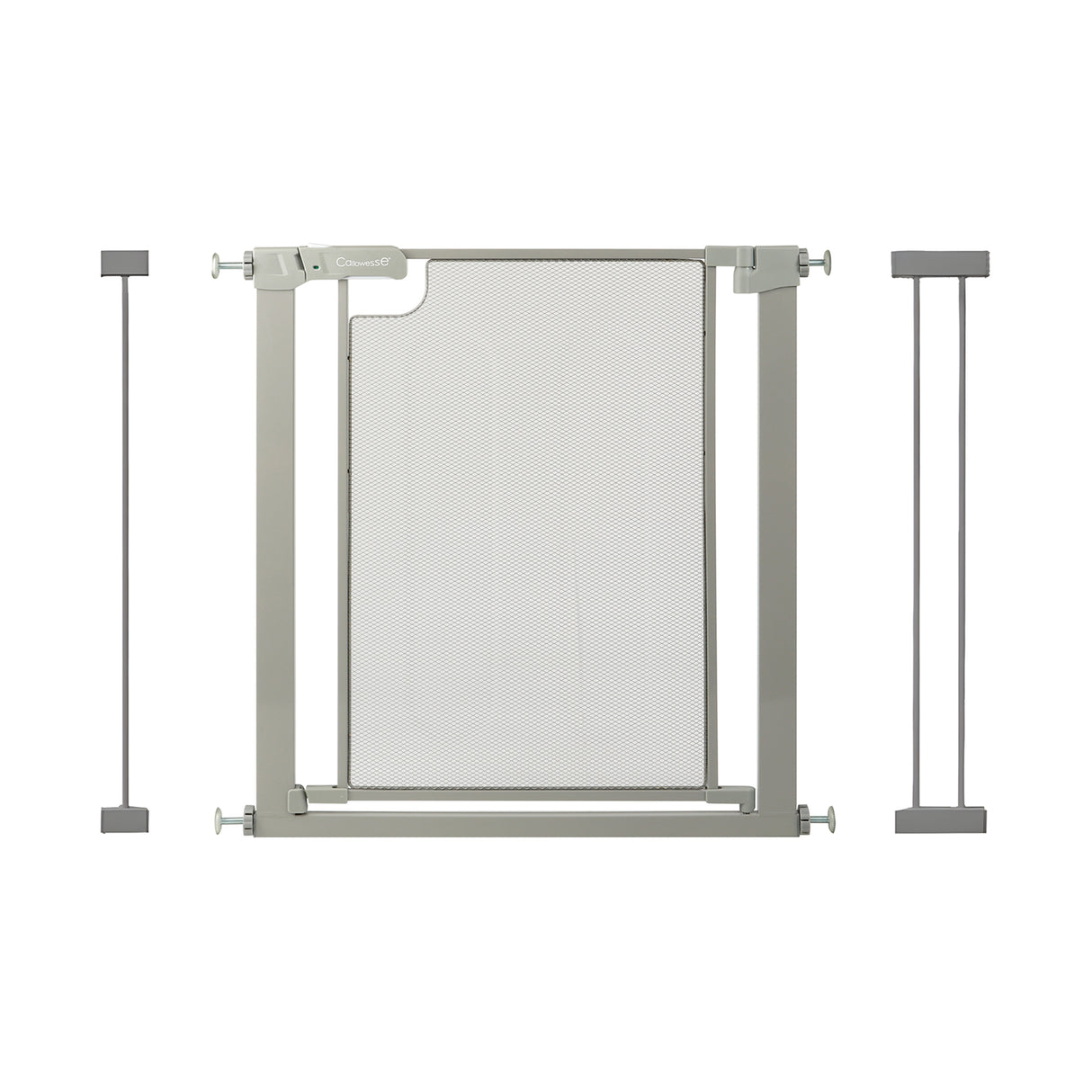 Callowesse Metal Mesh Baby Stair Gate - Ash Grey