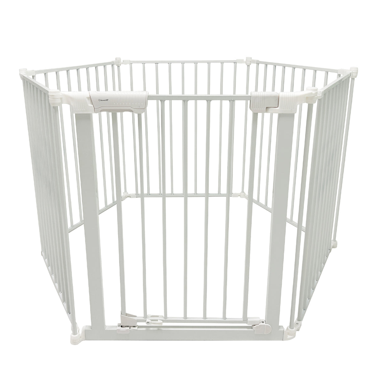 Callowesse XL Extendable Hexagonal Playpen, Fireguard and Room Divider - White
