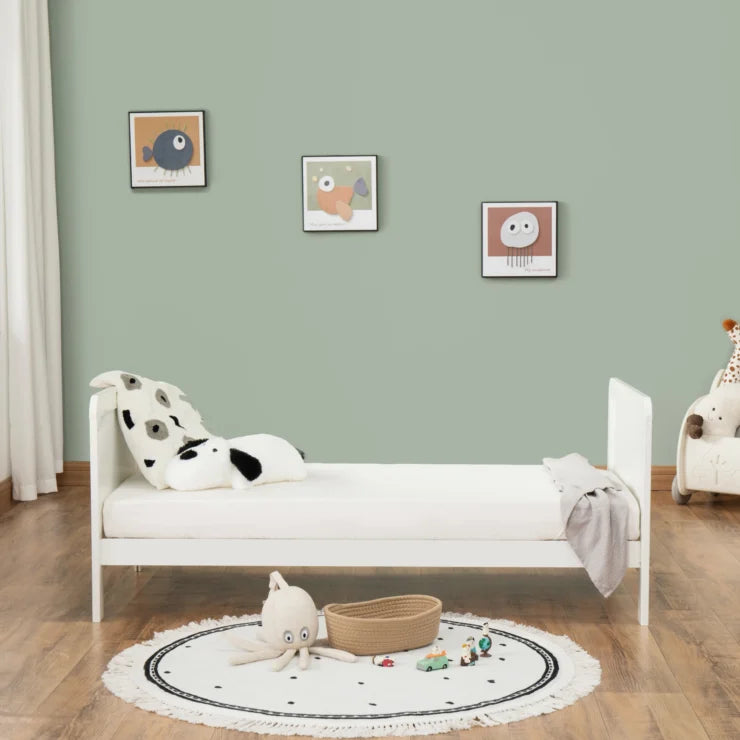 Babymore Caro Urban Cot Bed - White
