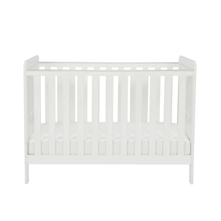 Babymore Caro Urban Mini Cot Bed - White