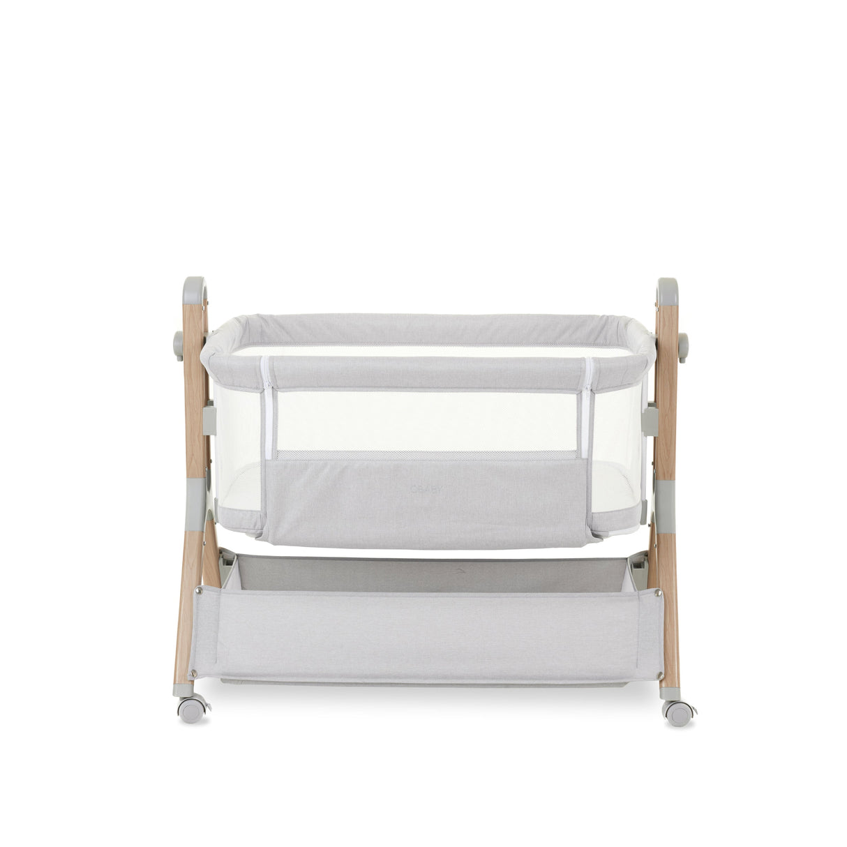 Obaby Cloud Bedside Crib - Grey
