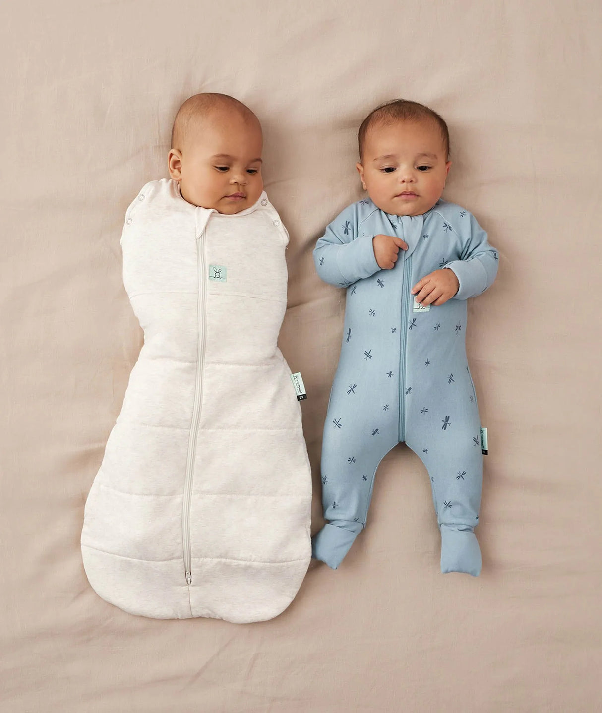 ergoPouch Organic Winter Swaddle Sleeping Bag | 2.5 Tog | 3-6 Months - Oatmeal