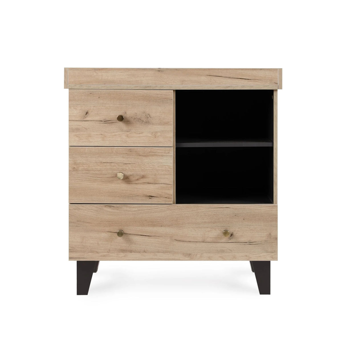 Tutti Bambini Como Dresser / Chest Changer - Distressed Oak & Slate Grey