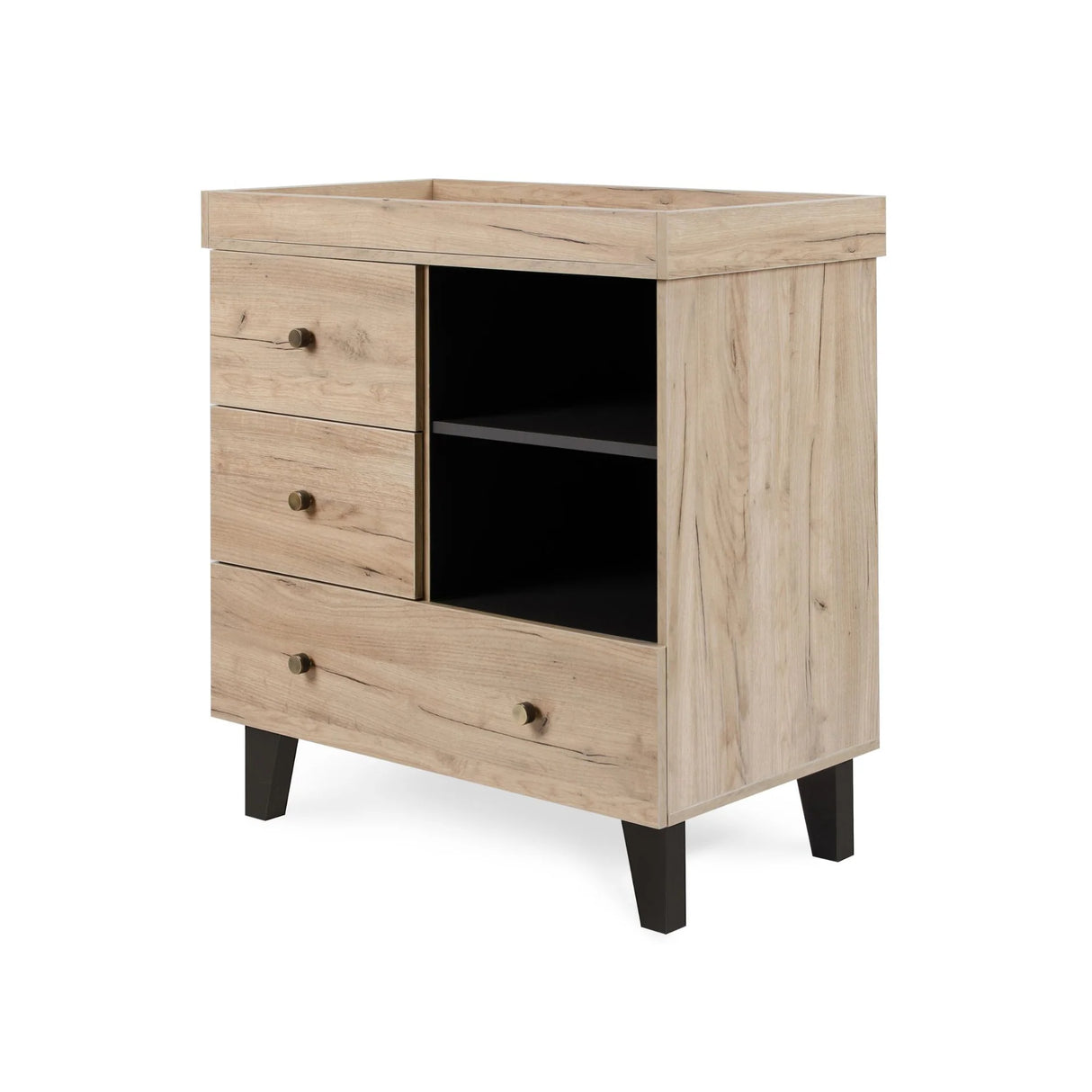 Tutti Bambini Como Dresser / Chest Changer - Distressed Oak & Slate Grey