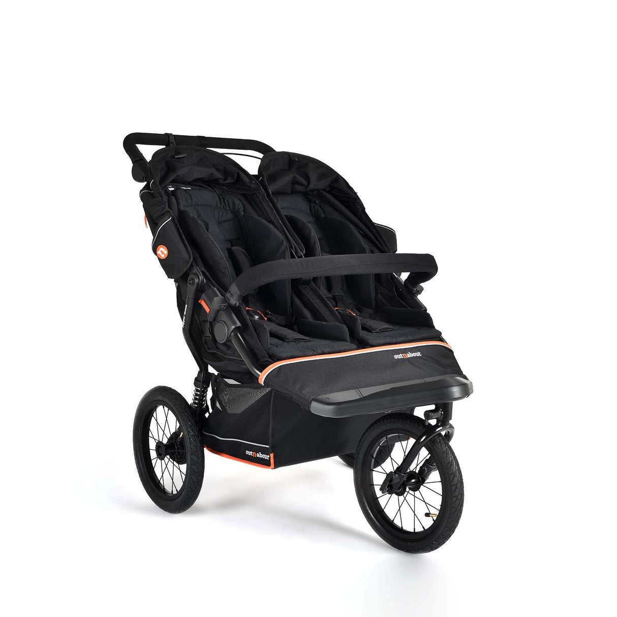 Out n About Nipper V6 Plus Double Pushchair - Summit Black