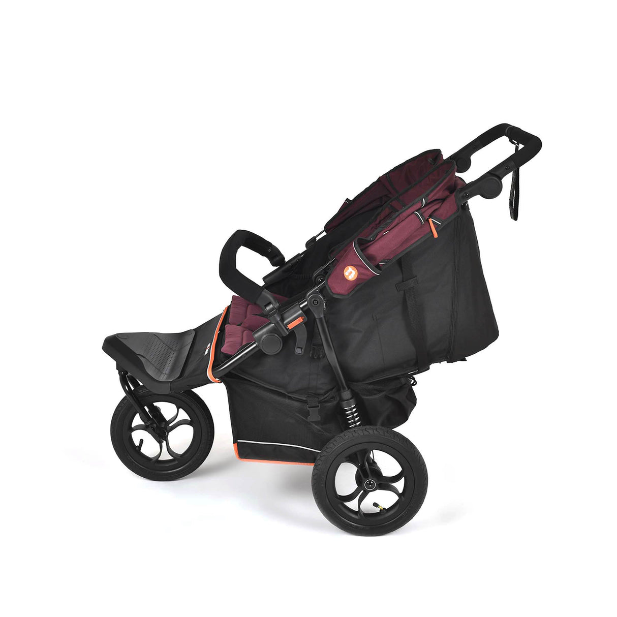 Out n About Nipper V6 Double Pushchair - Brambleberry Red