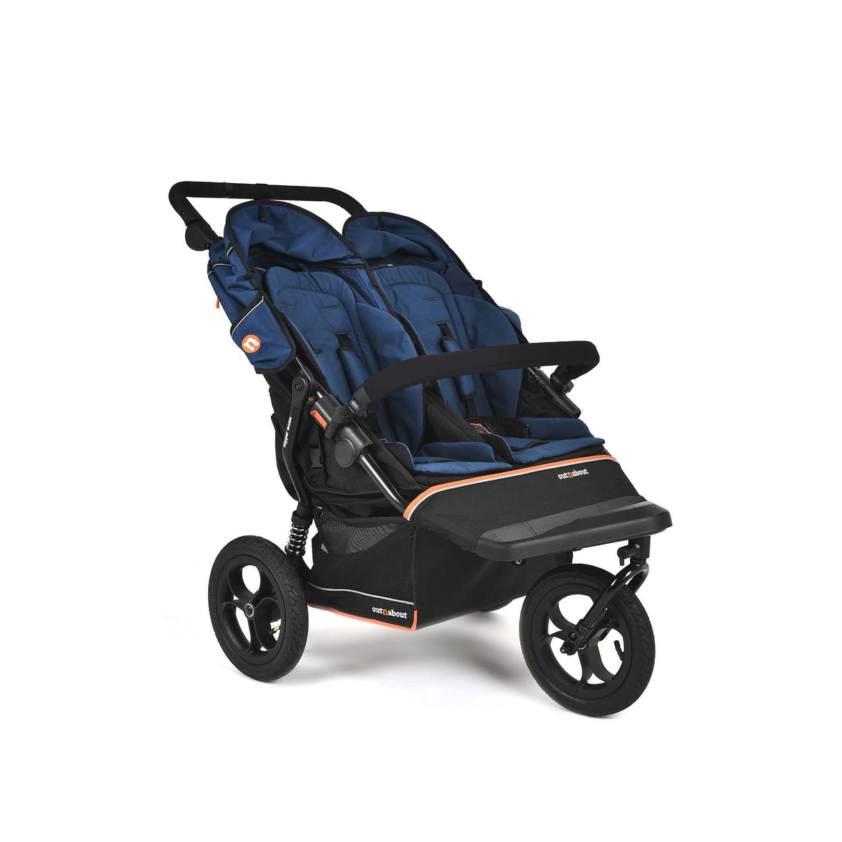 Out n About Nipper V6 Double Pushchair - Highland Blue