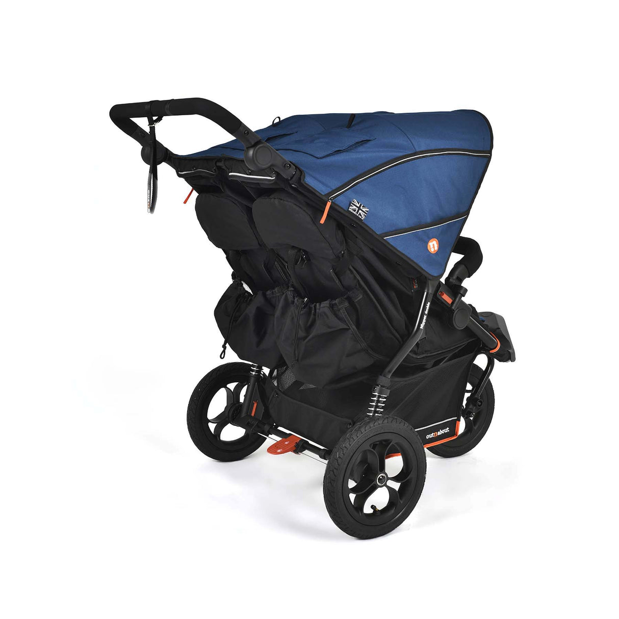 Out n About Nipper V6 Double Pushchair - Highland Blue