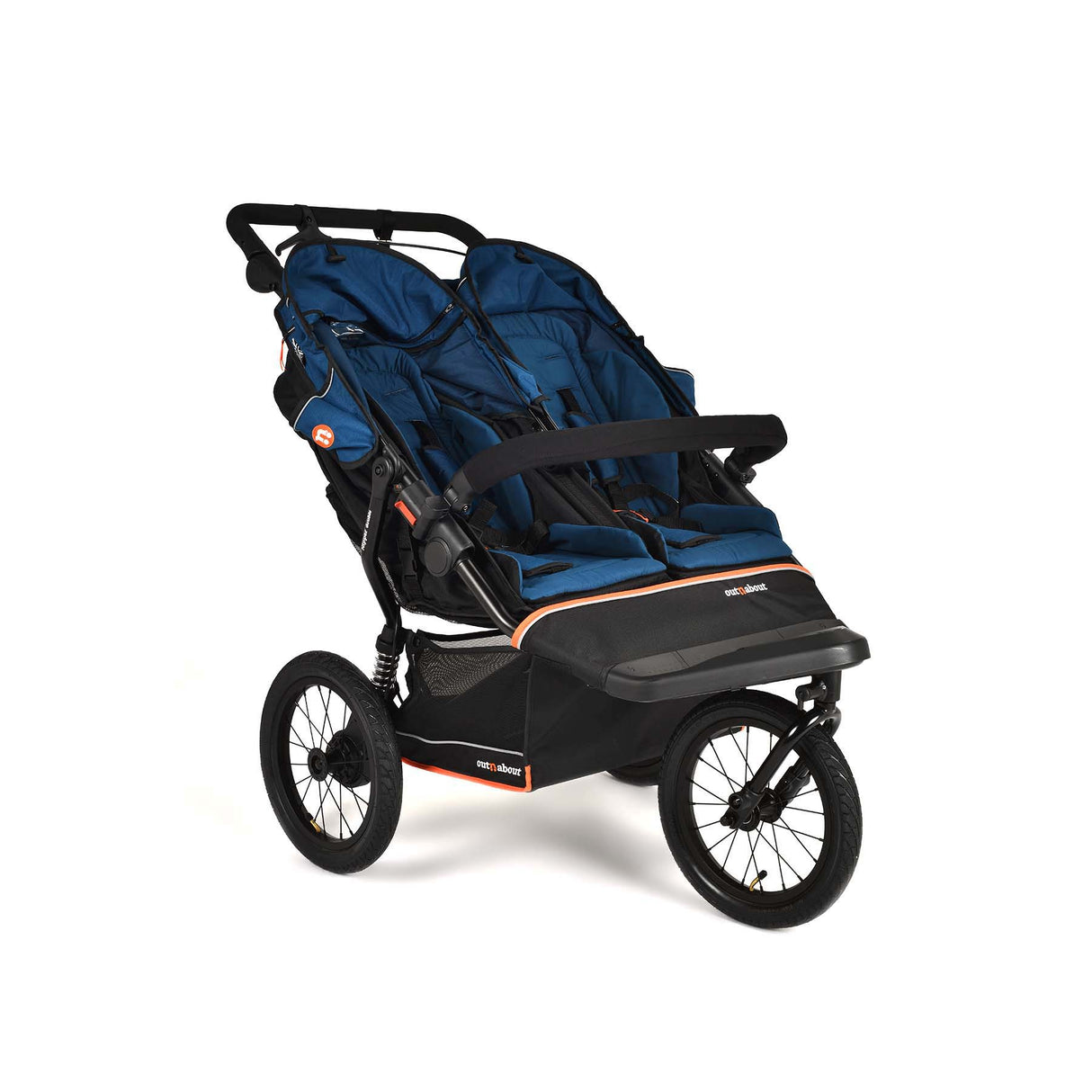 Out n About Nipper V6 Plus Double Pushchair - Highland Blue