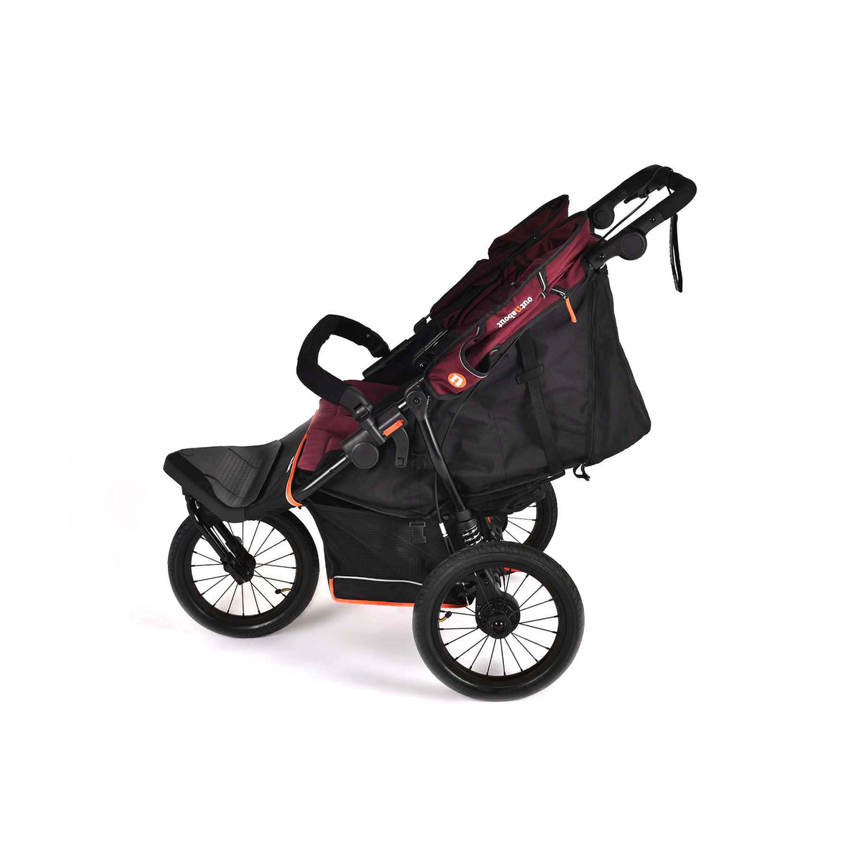Out n About Nipper V6 Plus Double Pushchair - Brambleberry Red
