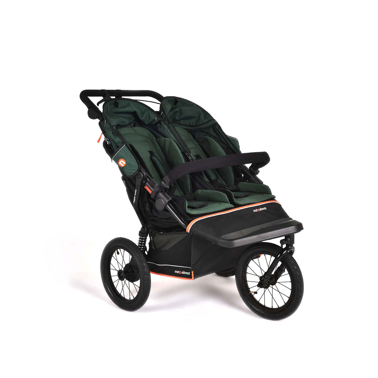Out n About Nipper V6 Plus Double Pushchair - Sycamore Green