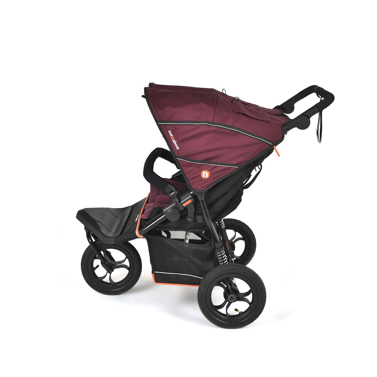 Out n About Nipper V6 Double Pushchair - Brambleberry Red
