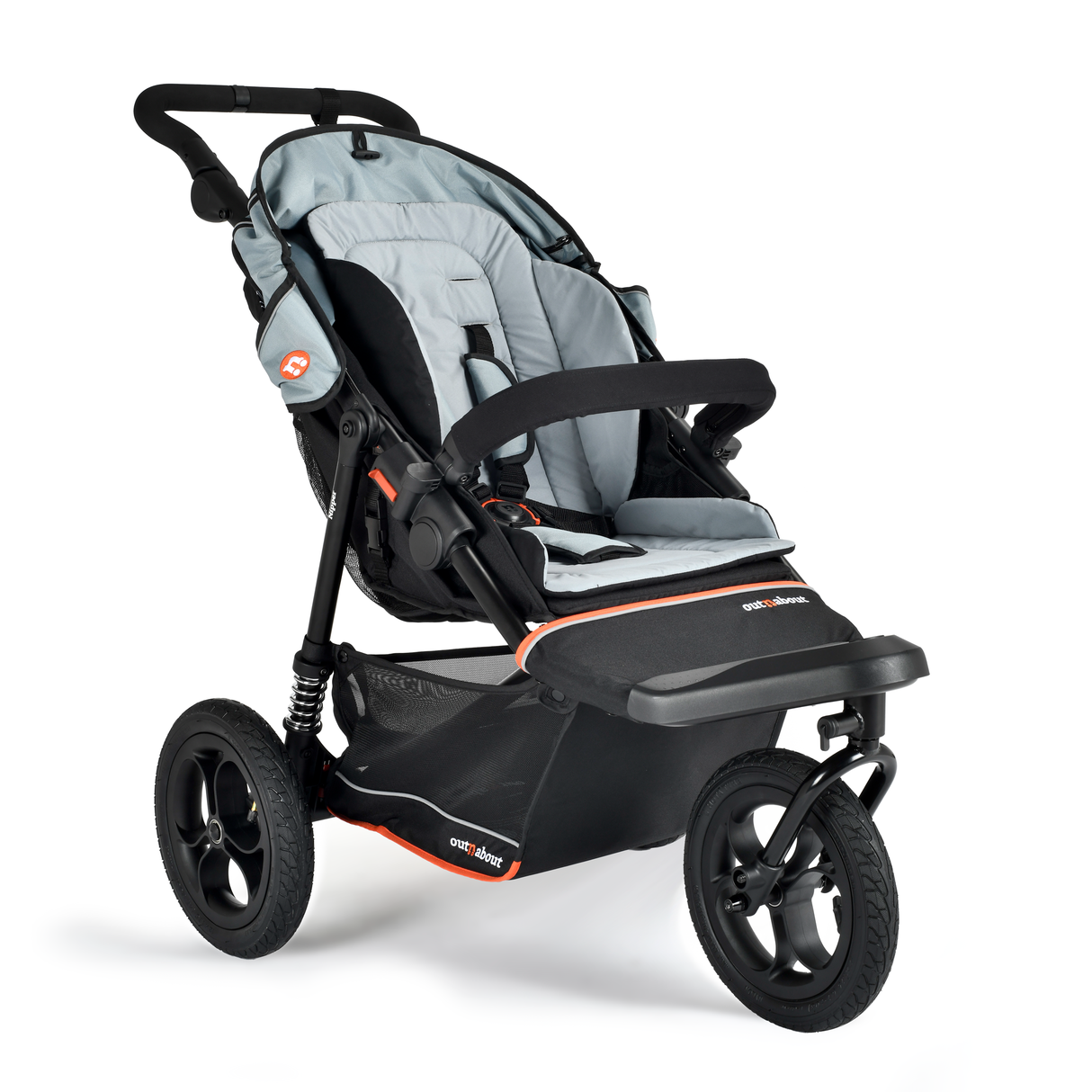 Out n About Nipper V6 Single Pushchair - Rocksalt Grey