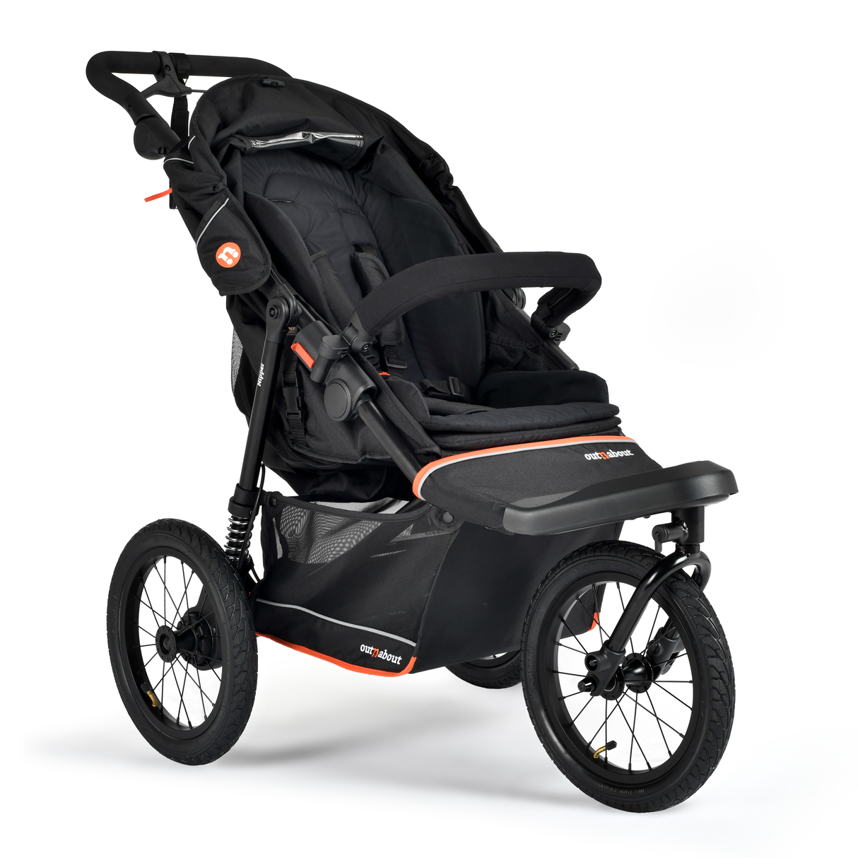 Out n About Nipper V6 Plus Single Pushchair - Summit Black