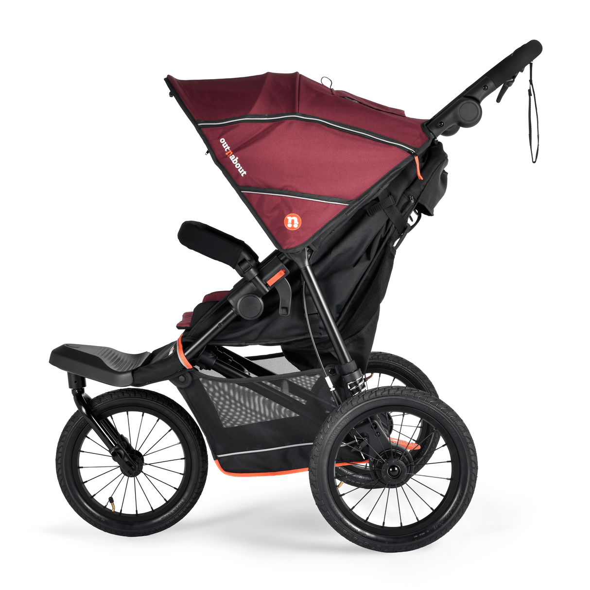 Out n About Nipper V6 Plus Single Pushchair - Brambleberry Red