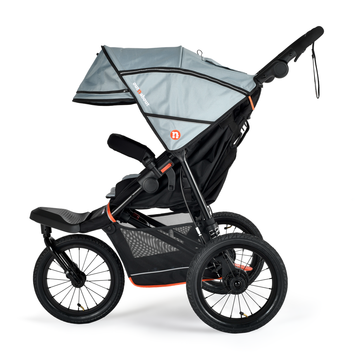 Out n About Nipper V6 Plus Single Pushchair - Rocksalt Grey