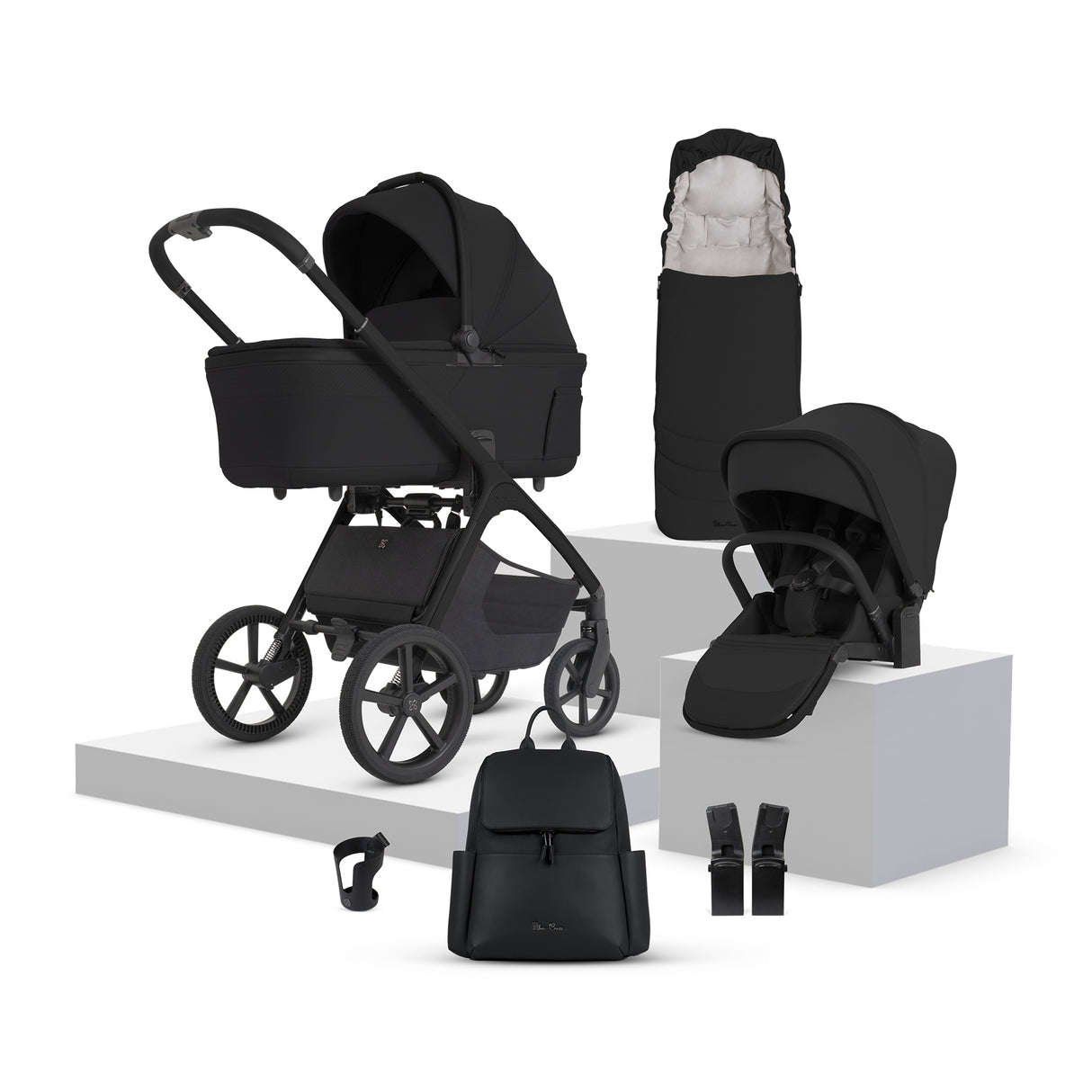 Silver Cross Cove 2 Pushchair Bundle with Accessories - Onyx