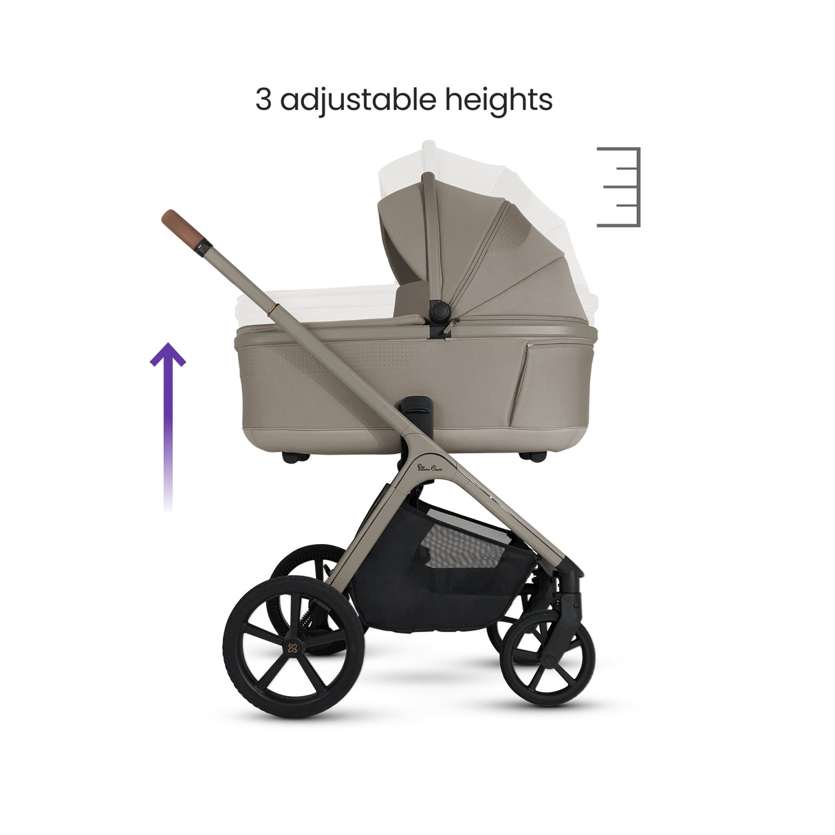 Silver Cross Cove Travel System with Maxi-Cosi Pebble 360 Pro2 & FamilyFix 360 Pro Base – Champagne