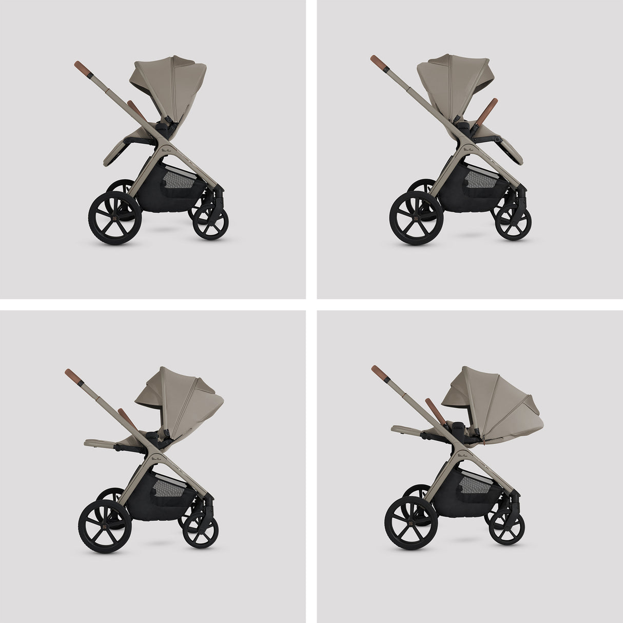 Silver Cross Cove Travel System with Maxi-Cosi Pebble 360 Pro2 & FamilyFix 360 Pro Base – Champagne