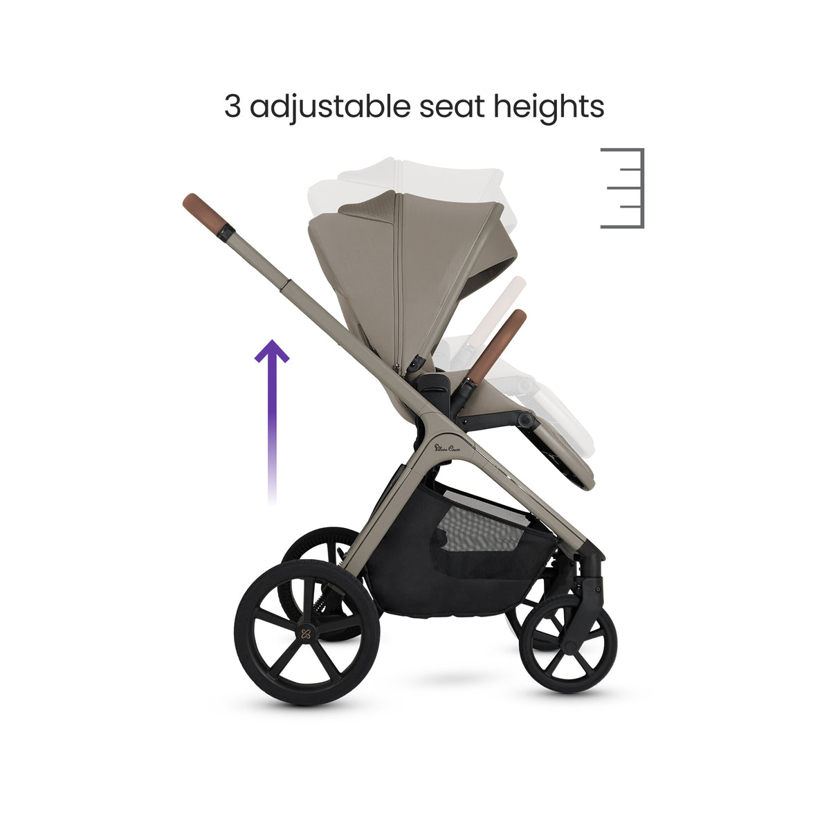 Silver Cross Cove Travel System with Maxi-Cosi Pebble 360 Pro2 & FamilyFix 360 Pro Base – Champagne