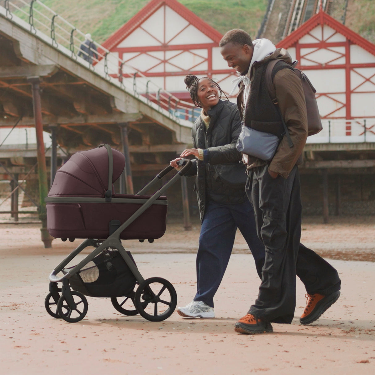 Silver Cross Cove Ultimate Travel System with Glide Plus 360 and ISOFIX Base - Damson