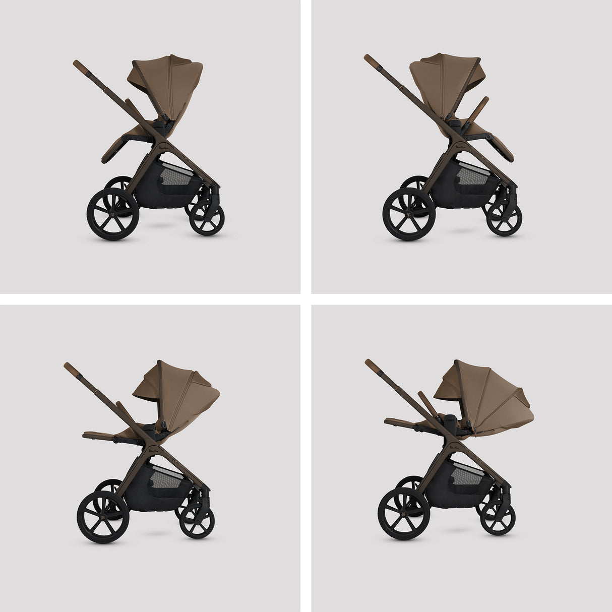 Silver Cross Cove Travel System with Maxi-Cosi Pebble 360 Pro2 & FamilyFix 360 Pro Base – Maple