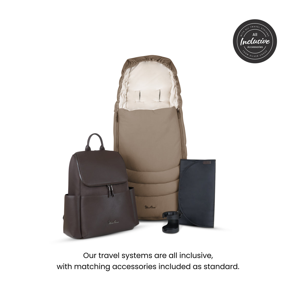 Silver Cross Cove Ultimate Travel System with Glide Plus 360 and ISOFIX Base - Maple