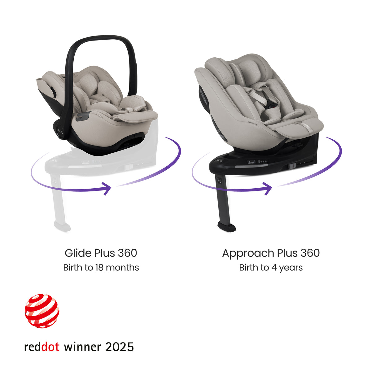 Silver Cross Cove Ultimate Family Travel System with Glide Plus 360, Approach Plus 360 Car Seat and ISOFIX Base - Maple