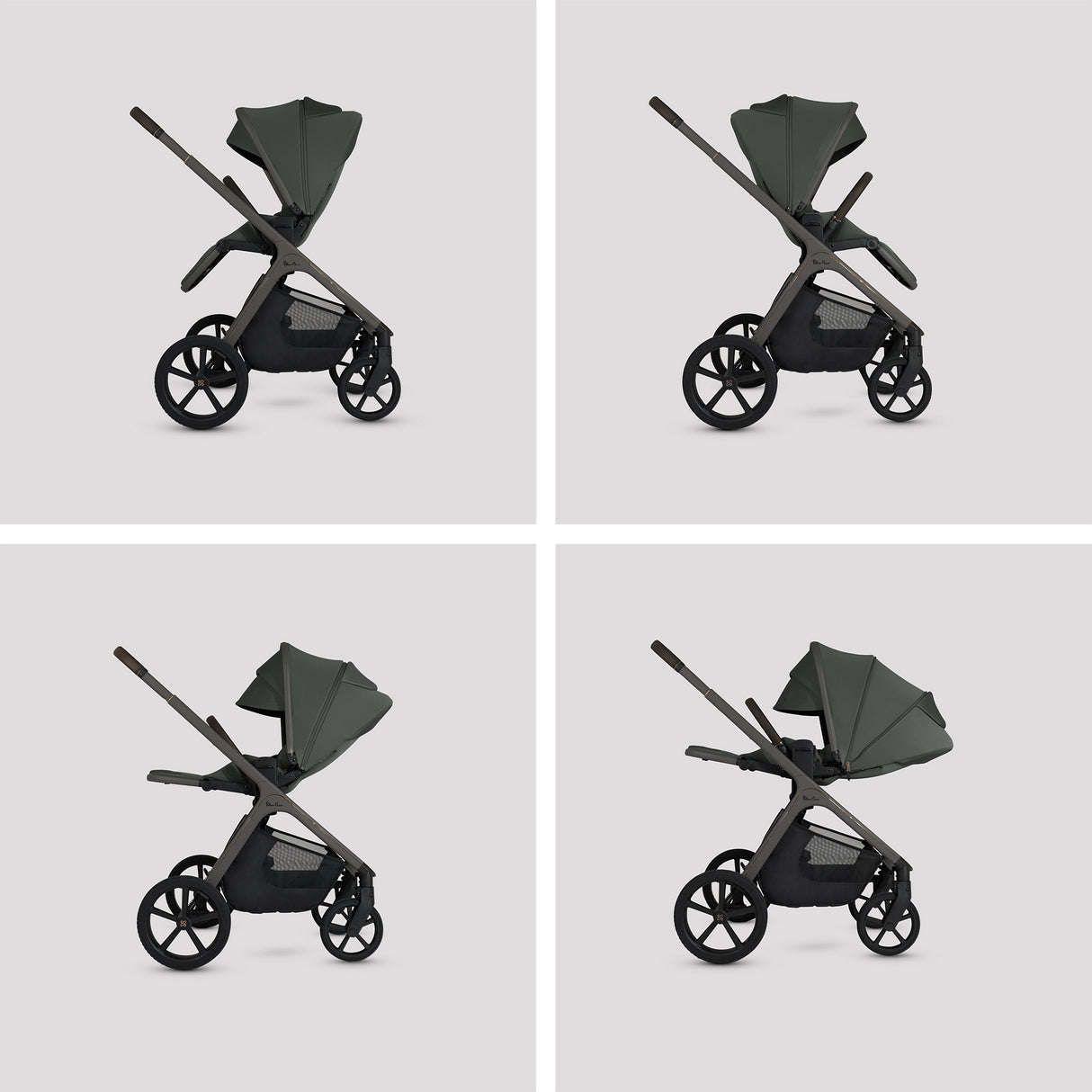 Silver Cross Cove Travel System with Maxi-Cosi Pebble 360 Pro2 & FamilyFix 360 Pro Base – Pewter