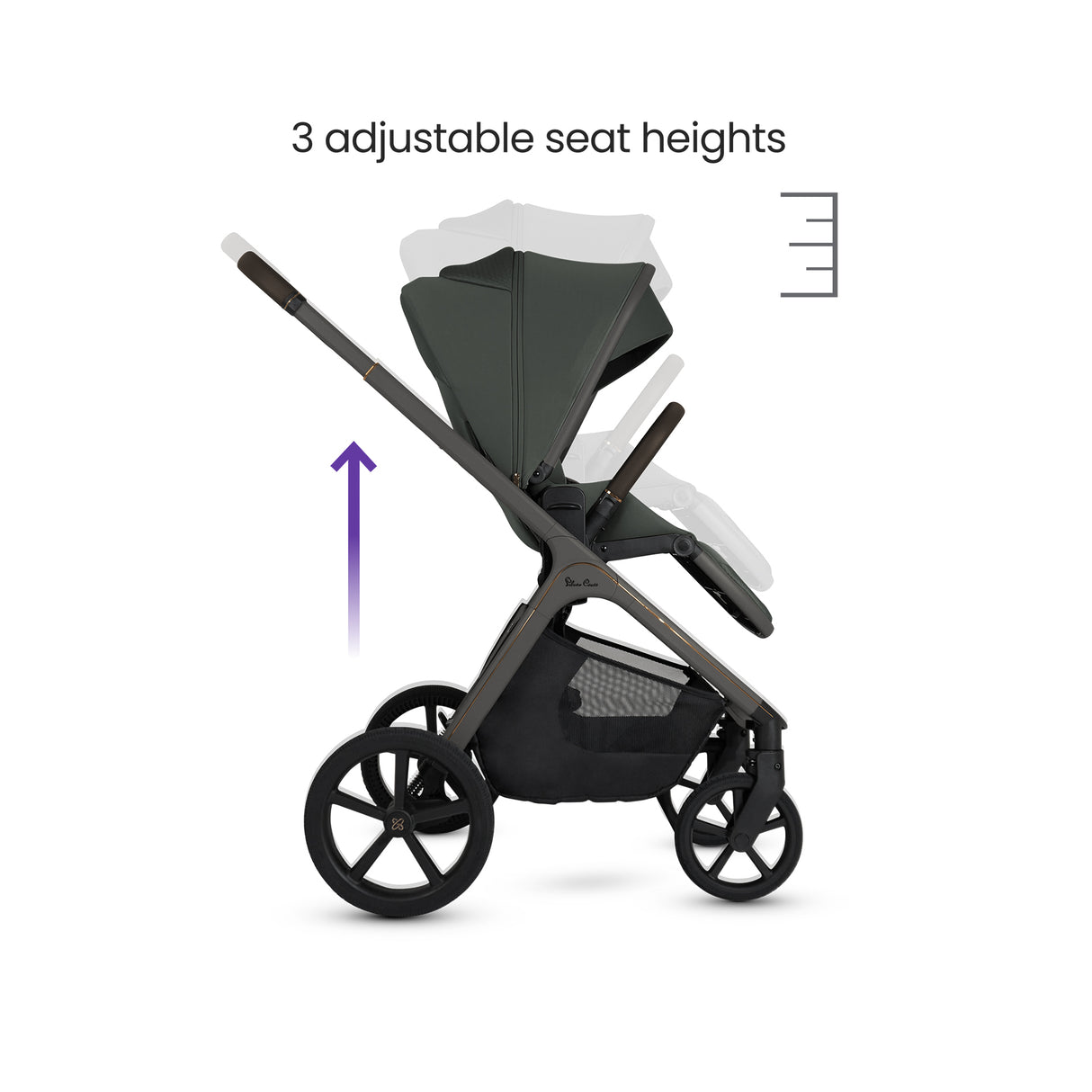 Silver Cross Cove Ultimate Travel System with Glide Plus 360 and ISOFIX Base - Pewter