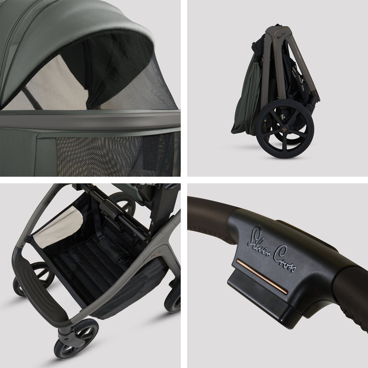 Silver Cross Cove Ultimate Travel System with Glide Plus 360 and ISOFIX Base - Pewter