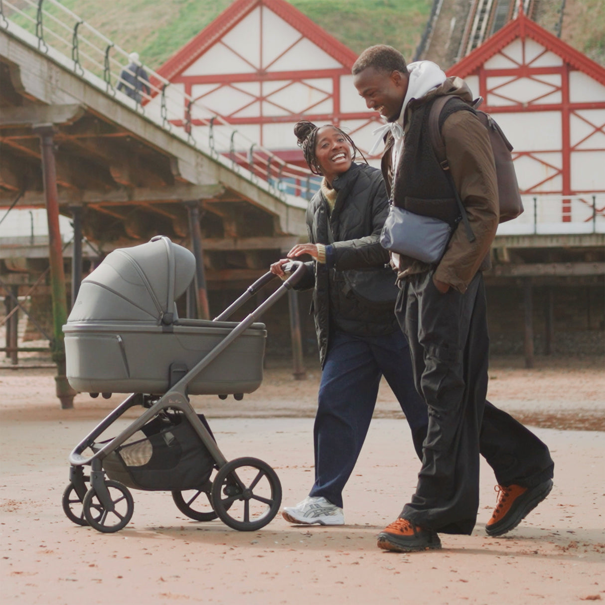 Silver Cross Cove Ultimate Travel System with Glide Plus 360 and ISOFIX Base - Pewter