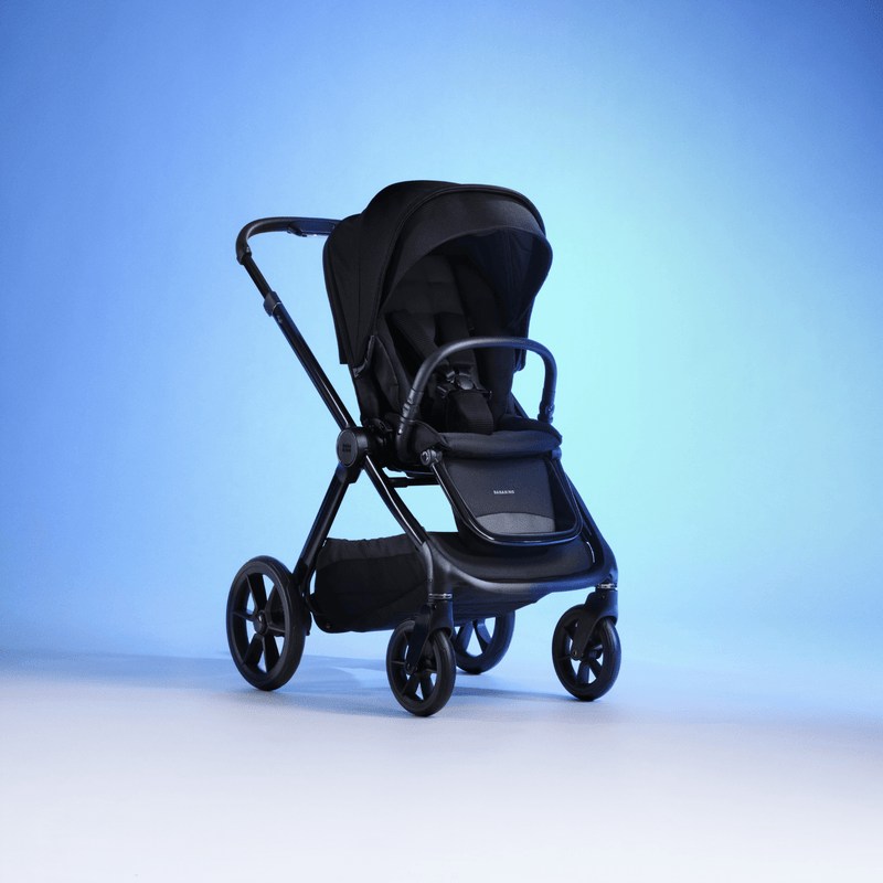 BabaBing 18 Piece Raffi Travel, Home & Feeding Bundle with Spin Car Seat & ISOFIX Base - Satin Black