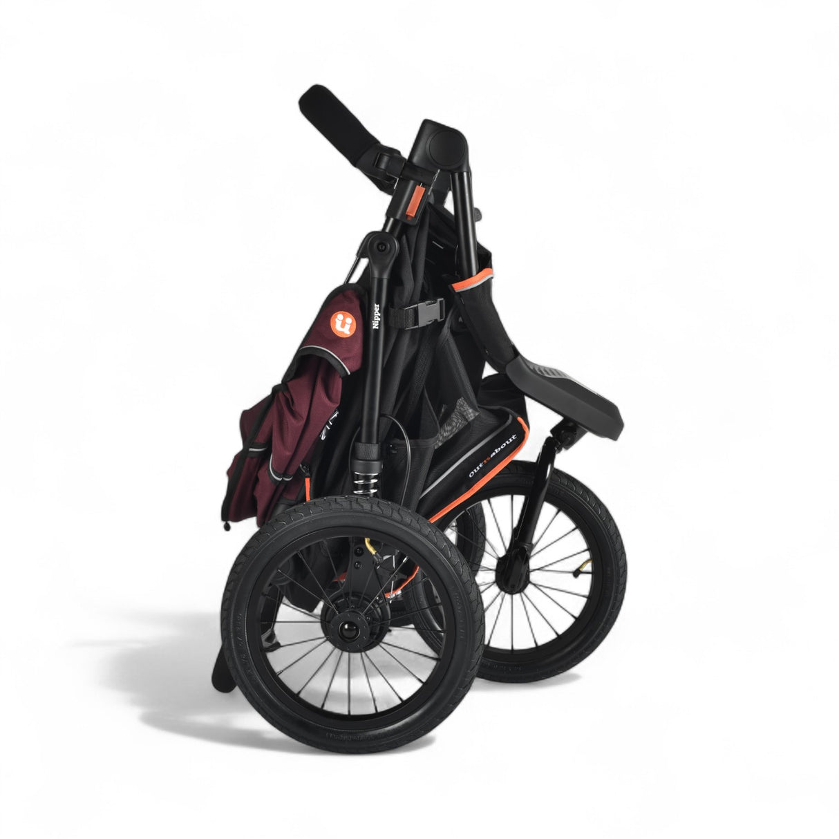Out n About Nipper V6 Plus Single Pushchair - Brambleberry Red