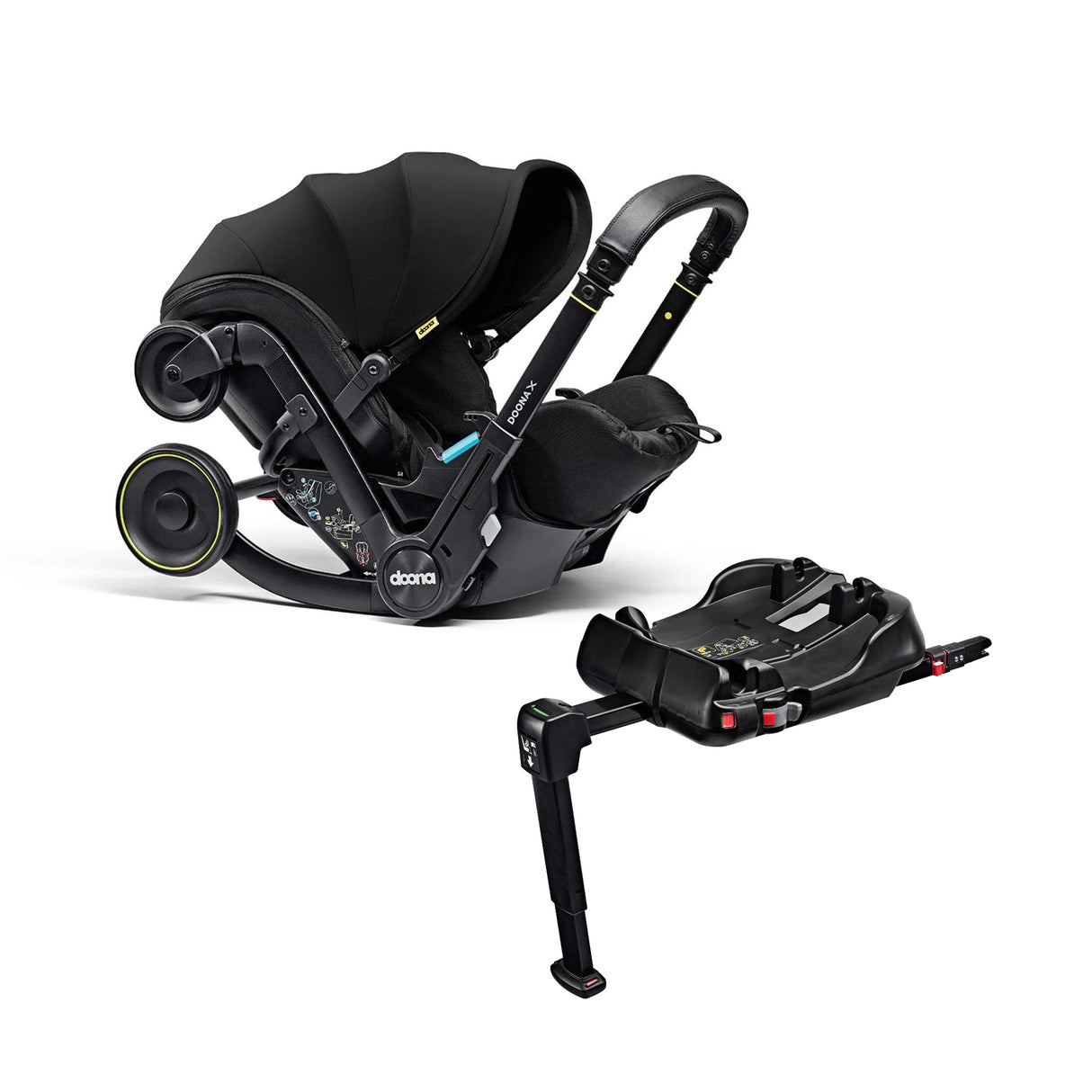 Doona X Reclining Infant Car Seat Stroller - Nitro Black
