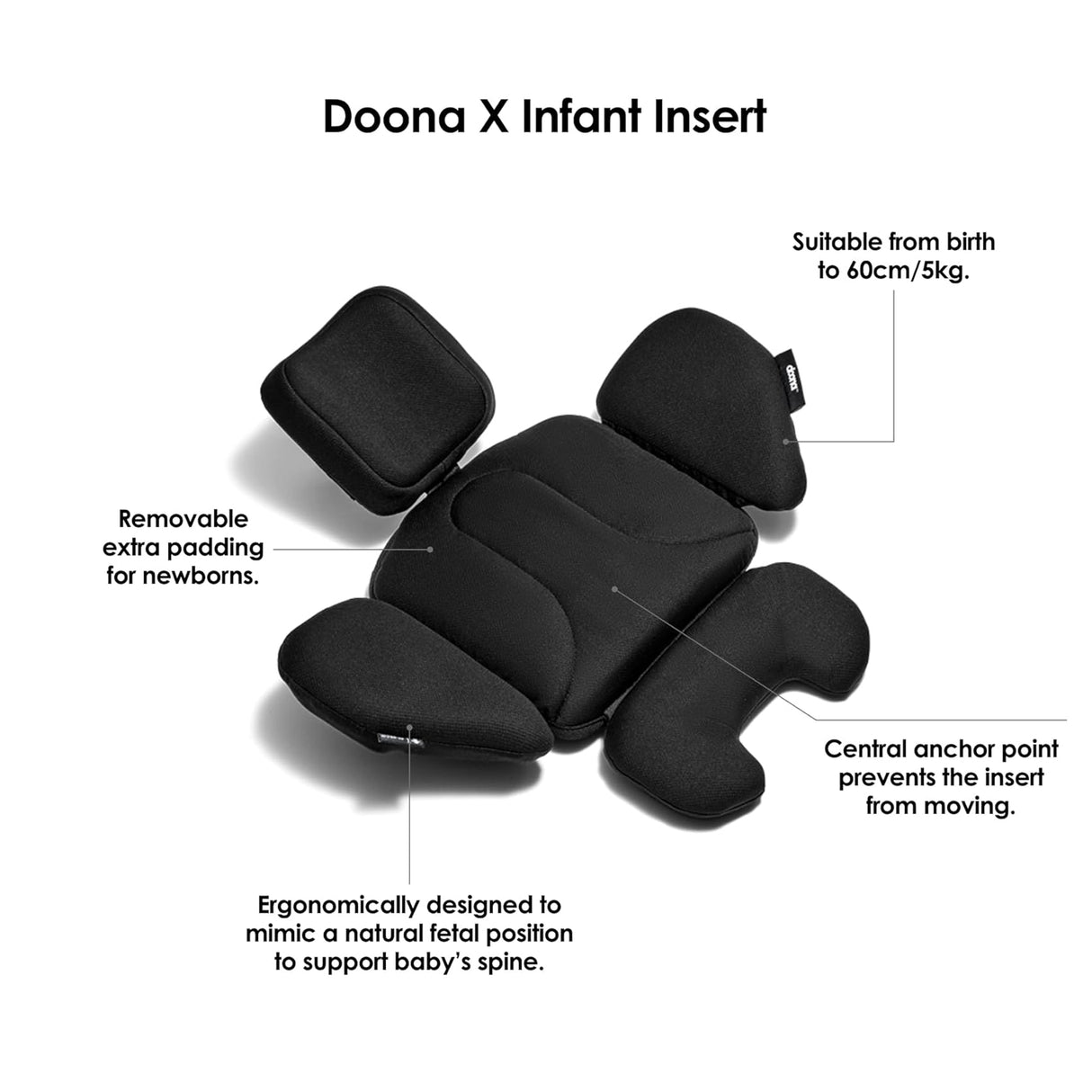 Doona X Reclining Infant Car Seat Stroller - Nitro Black