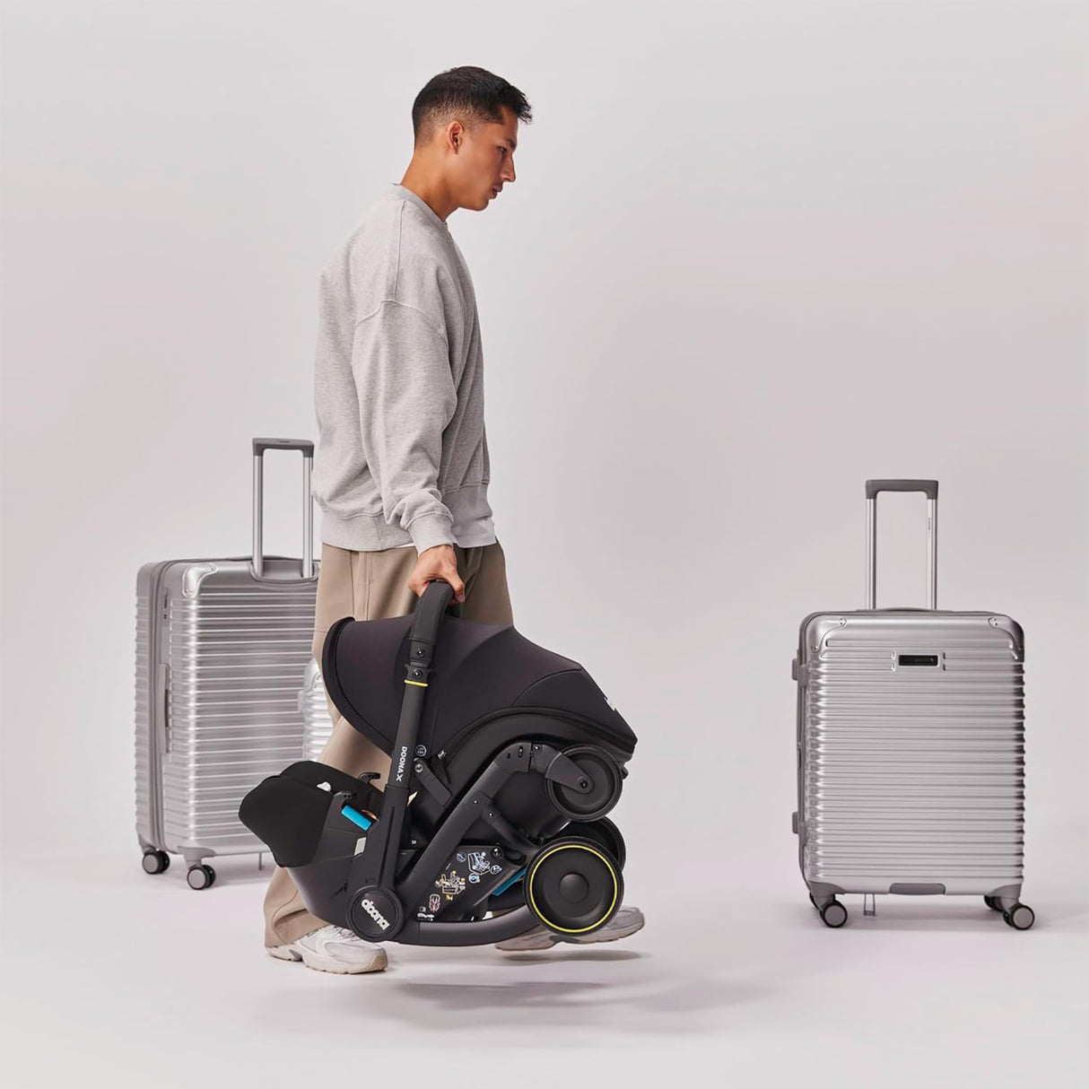 Doona X Reclining Infant Car Seat Stroller - Nitro Black