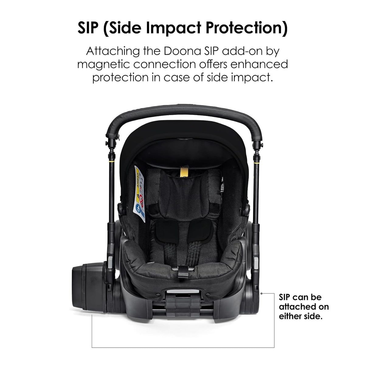 Doona X Reclining Infant Car Seat Stroller - Nitro Black