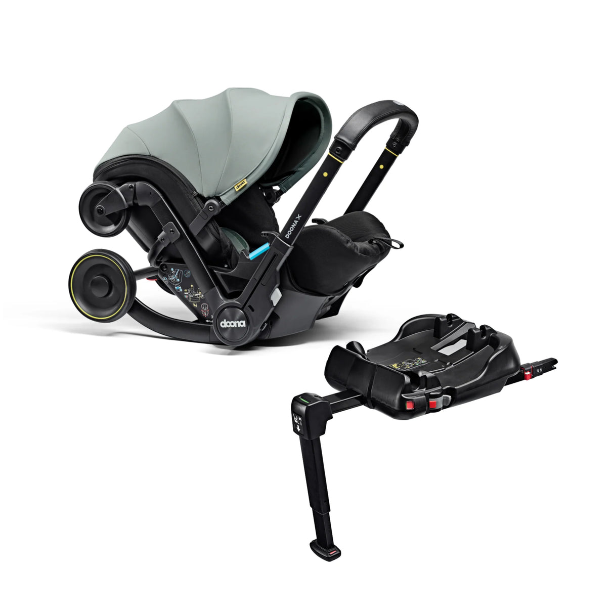 Doona X Reclining Infant Car Seat Stroller - Dusty Sage