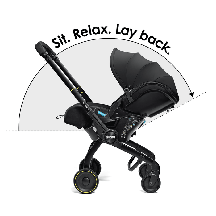 Doona X Reclining Infant Car Seat Stroller - Nitro Black